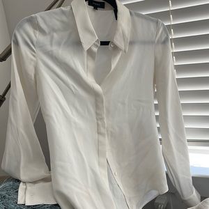 Theory button down blouse!